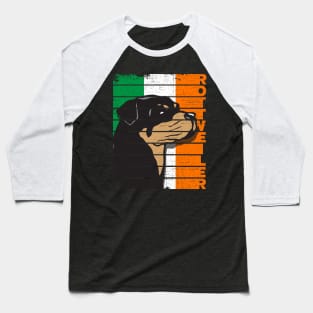 Rottweiler Irish Flag Baseball T-Shirt